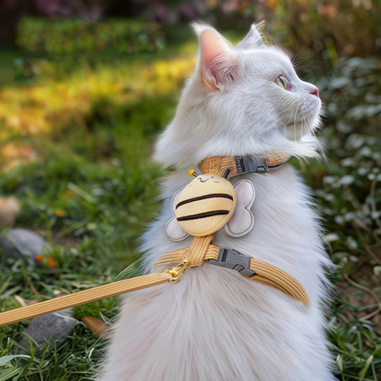 2個セット ネコ 猫 ハーネス リード付き 抜けない 苦しくない 胴輪 キャット 小型 ...