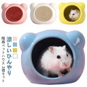 2個セット ハムスター ハウス 陶器 ペット用 フードボウル 食器 ドワーフ 小動物 ハムスターベッド エサ皿 ミニ 可愛い 涼しい おもしろ おうち おへや ...
