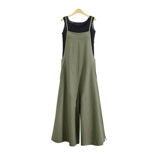 シンプル サロペット パンツ オーバーオール レディース ボトムス 春 キャミソール マタニティ カジュアル オールインワン 4XL コットン おしゃれ 夏 S M L XL 2XL 3XL ワイドパンツ