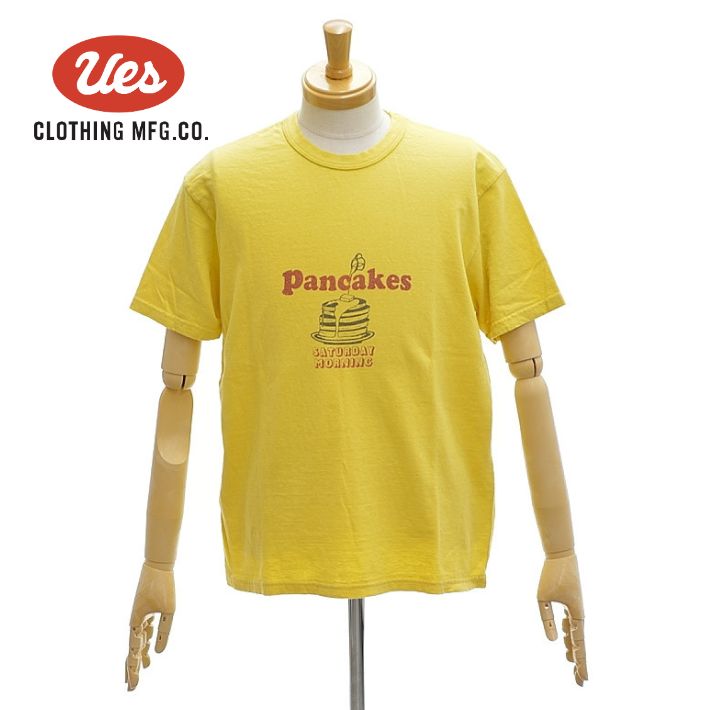 Rakuten - ウエス 652606 Tシャツ プリントT パンケーキ 半袖 カットソー メンズ UES [メール便可]