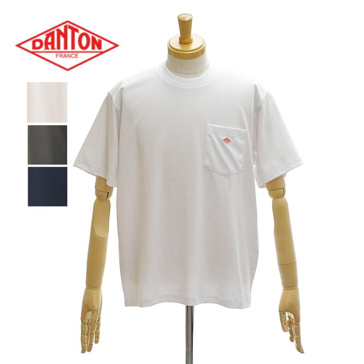 Rakuten - ダントン DT-C0198TCB クルーネック 半袖 ポケットTシャツ メンズ DANTON