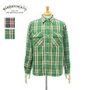 ウエアハウス Lot.3104 C柄 ネルシャツ ワンウォッシュ 裏起毛 メンズ WAREHOUSE FLANNEL SHIRTS(4)