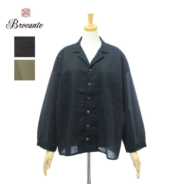Rakuten - ブロカント 36-317L 80sリップル エールシャツ Brocante [メール便可]