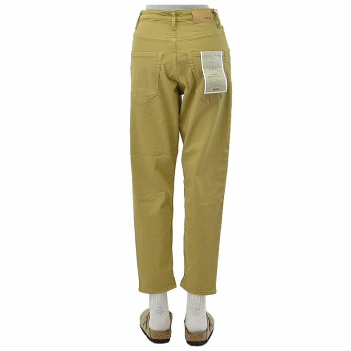 DMG 11-196T レッグレットパンツ テーパード カラーパンツ イスコ COZY FLEECE BJORN 裏起毛 ストレッチ素材 ストレッチ ISKO レディース ドミンゴ