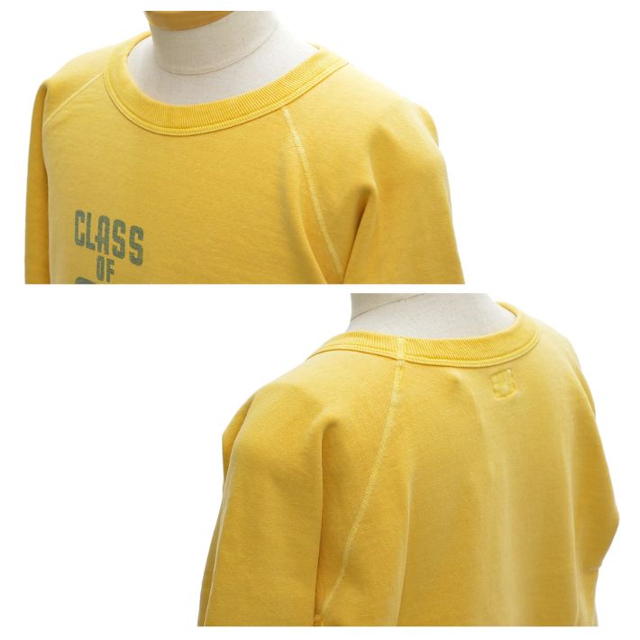 ダブルワークス 142-83003-01 "CLASS OF 69"ラフィシンカー裏毛 スウェットシャツ トレーナー メンズ DUBBLE WORKS FADED PRINTS SWEAT SHIRTS