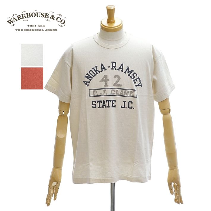 Rakuten - ウエアハウス Lot.4064「ANOKA-RAMSEY」2ND-HAND セコハン Tシャツ クルーネック 半袖 メンズ WAREHOUSE
