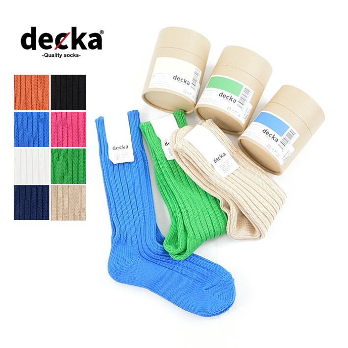 デカ 靴下 レディース デカ decka quality socks ヘビーウェイト プレーンソックス 靴下 Cased Heavyweight Plain Socks