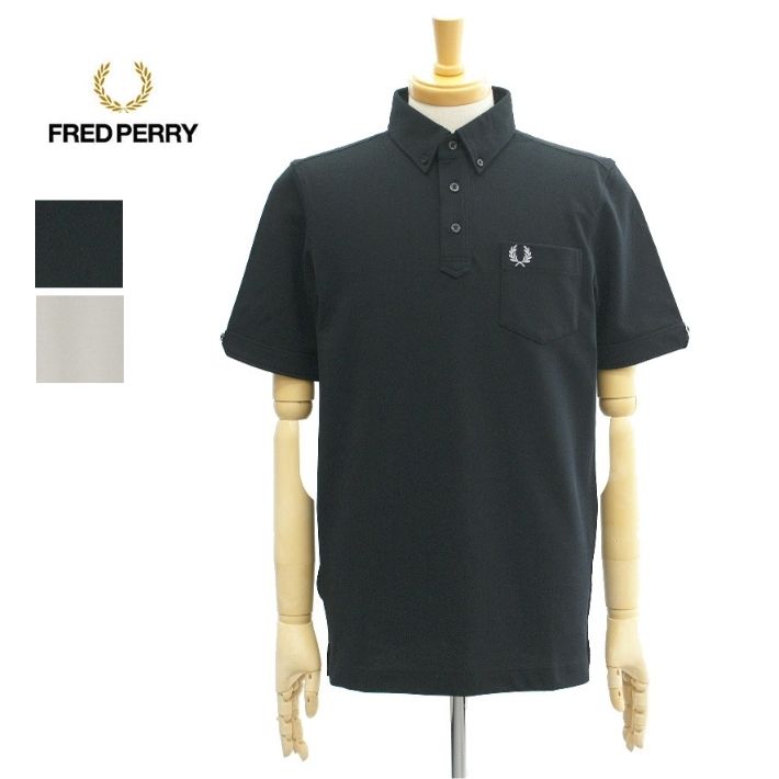 フレッドペリー M1627 ボタンダウン ポロシャツ 半袖 鹿子 無地 ワンポイント メンズ BUTTON DOWN POLO SHIRT FRED PERRY