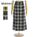 ミディウミ チェック ラップスカート タータンチェック 2-769858 レディース MidiUmi