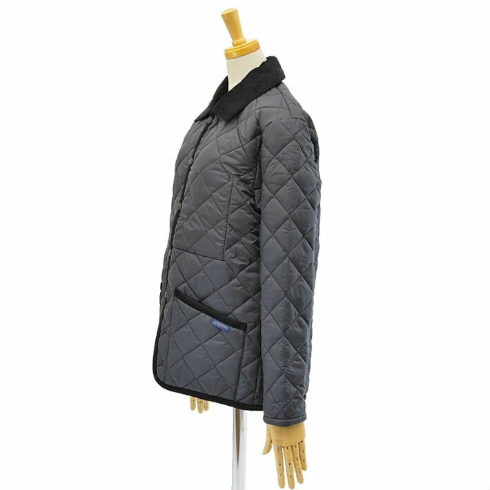 ラベンハム レイドン SLJ1245 ブラック キルティング ジャケット 襟コーデュロイ ショート RAYDON 21 RC LAMP BLACK 黒 レディース LAVENHAM