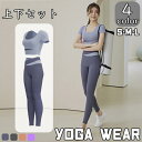 初心者さんおすすめ ヨガウェア 2点セット レディース 女の子 トップス パンツ ヨガウェア セット かわいい ヨガ 上下セット 半袖 ヨガパンツ 吸水速乾 パーカー 女性 運動 トレーニング ストレッチ アウトドア