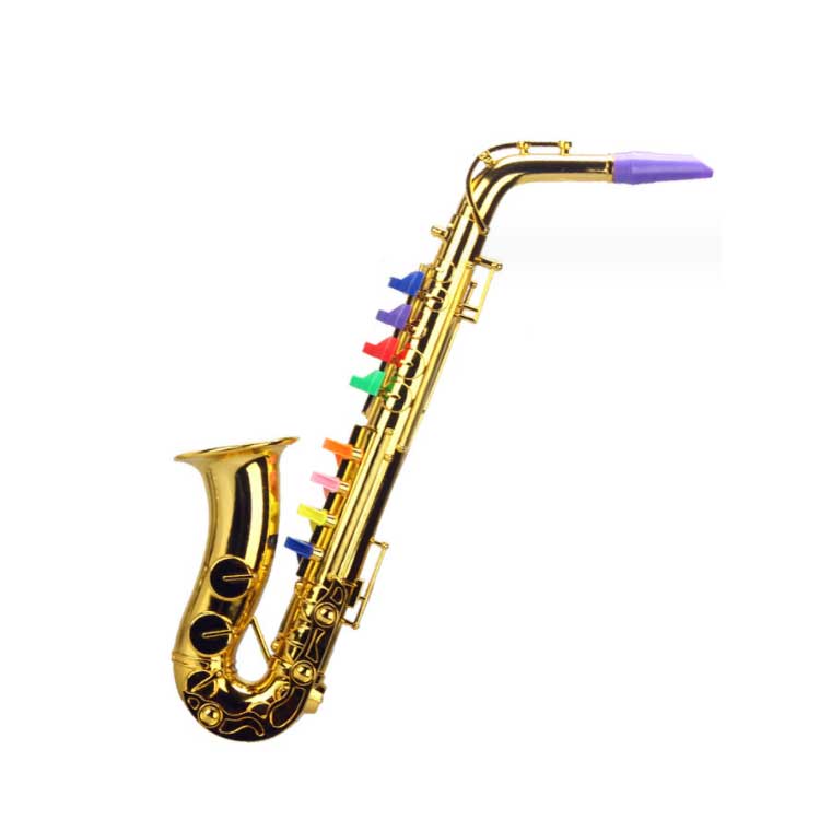 知育玩具 サックスフォン トイサックス 木製 電池不要 音が出る 本格的楽器 3歳 幼児用 音楽練習 誕生日プレゼント クリスマスプレゼント 子供用 ゴールド シルバー