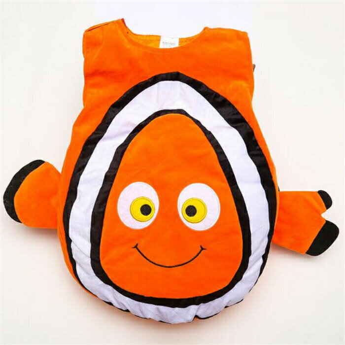 動物衣装 子供用 魚コスプレ 【ニモ風 帽子付き】 着ぐるみ ハロウィン衣装 パーティー用 イベント 学園祭 文化祭 演劇 コスチューム キッズ 児童 幼児 超かわいい