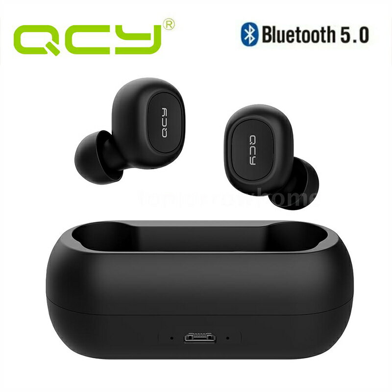 送料無料 QCY T1C ワイヤレス Bluetooth イヤホン 完全 ヘッドホン イヤフォン ヘッドセット HiFi 高音質 自動ペアリング カナル型 両..