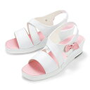 全品ポイント5倍 6/4 20:00-6/5 23:59■大特価品★ウェッジ風リボンサンダル医療用 ナース 看護師 介護士 アンファミエ