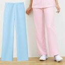 パウダータッチ ストレートパンツスクラブ 白衣 パンツ ズボン 医療 ナース服 医療用 レディース 女性 看護師 ナース 介護士 アンファミエ