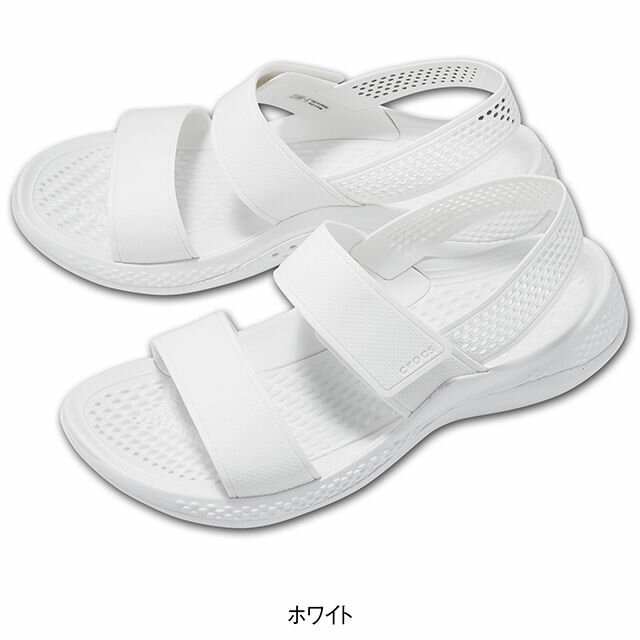 [クロックス]LITERIDE 360 SANDAL W(ライトライド360サンダル)ナースサンダル疲れにくい 黒 オフィスサンダル レディース 女性 ぺたんこ 医療用 クリニック 歯科医 エステ 受付 アンファミエ