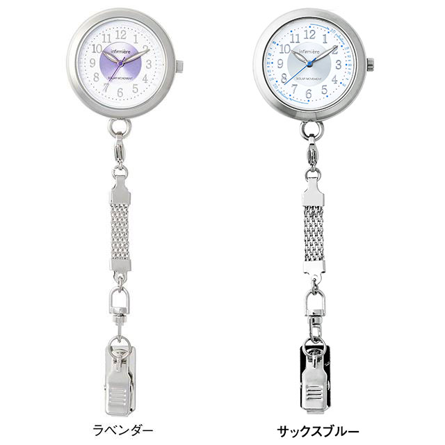 [ソーラー時計]ソーラー蓄光クリップ式ナースウ...の紹介画像3