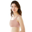 胸押さえフラットメイクナチュラルブラ胸を小さく見せるブラ ハーフトップ ブラジャー 着やせ ノンワイヤー さらし ブラ フラット アンファミエ