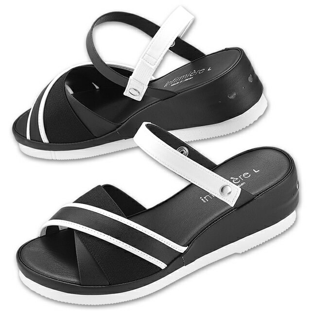 O脚補正パイピングゴムデザイン2WAYハートエアーサンダルナースサンダル 疲れにくい 黒 厚底 疲れない ..