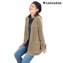 [CONVERSE]フリースノーカラージャケットナース服 白衣 ナースウェア 医療用 ナース 看護師 介護士 クリニック 歯科医 アンファミエ