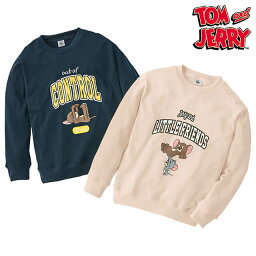 全品ポイント5倍 5/9 20:00-5/10 23:59■[TOM and JERRY]裏毛クルートレーナートムとジェリー トップス トレーナー レディース 保育士 訪問看護 訪問介護 アンファミエ