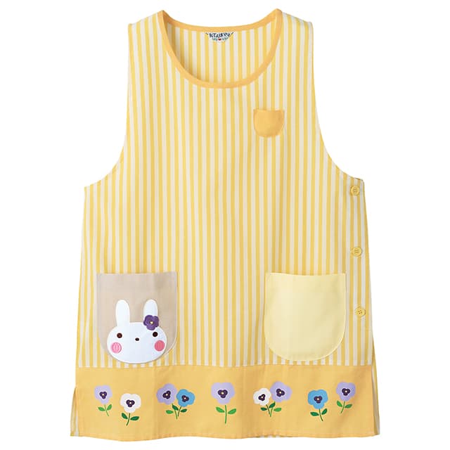 パンジーキッチン裾切替エプロン保育士 エプロン キャラクター かわいい 可愛い おしゃれ ナースエプロン 医療用 クリニック 歯科衛生士 看護師 介護士 保育士...