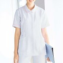 全品ポイント5倍 6/25 0:00-23:59■ギャバ パイピングジャケットナース服 白衣 ナースウェア 医療用 ナース 看護師 介護士 クリニック 歯科医 アンファミエ