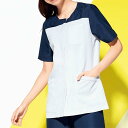 V-CAT切替前開きスクラブ(レディス)スクラブ 白衣 かわいい 前開き 医療 ナース服 医療用 レディース 女性 半袖 看護師 調理 ナース ランキング おす...