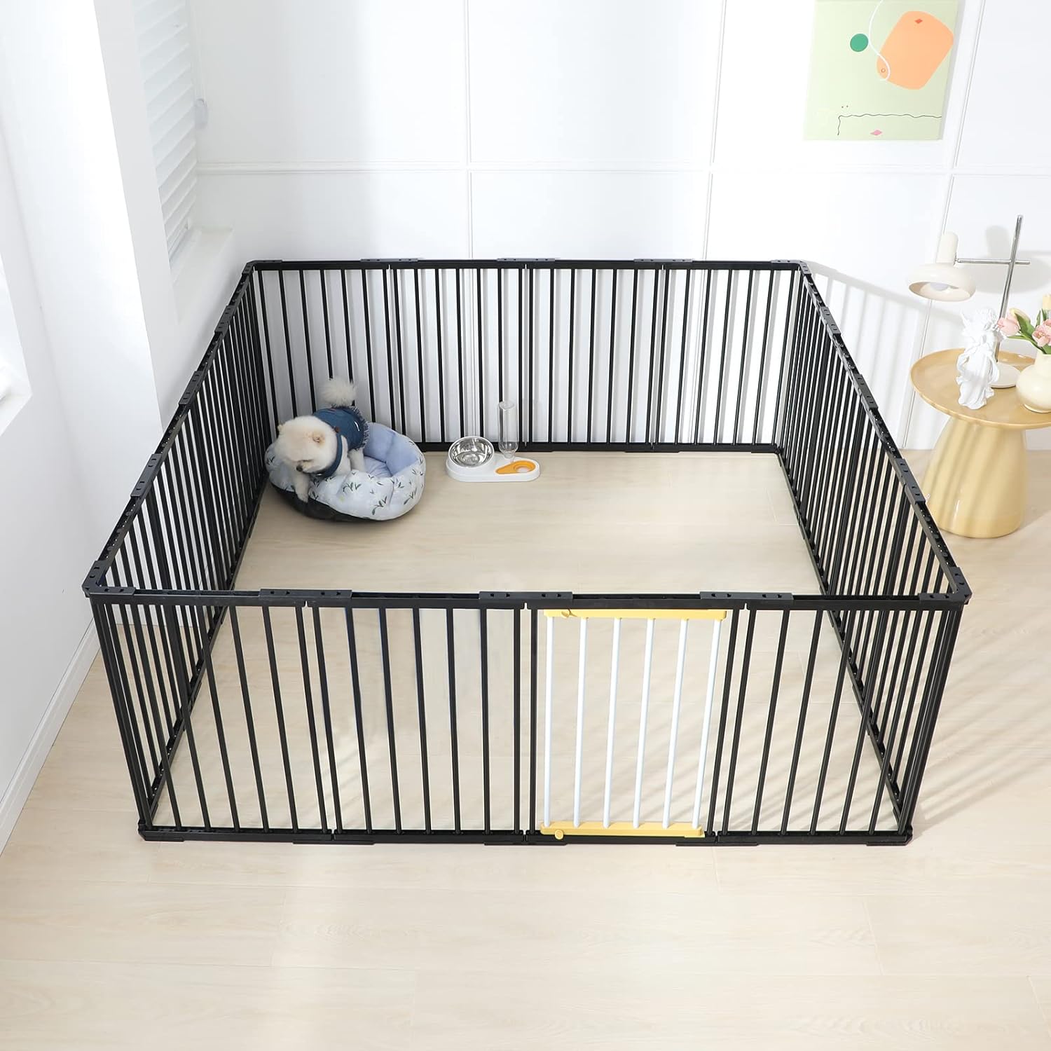 【わけあり】Shinyever ペットサークル 犬 ゲージ 犬 サークル ペットフェンス 大型 中型犬 ドア付き 幅252*奥行84*高70cm サークルケージ 大型犬用ゲージ 室内 組み立て簡単 工具不要(252*84*70cm-16枚 ブラック) b0c65qg9mzのサムネイル