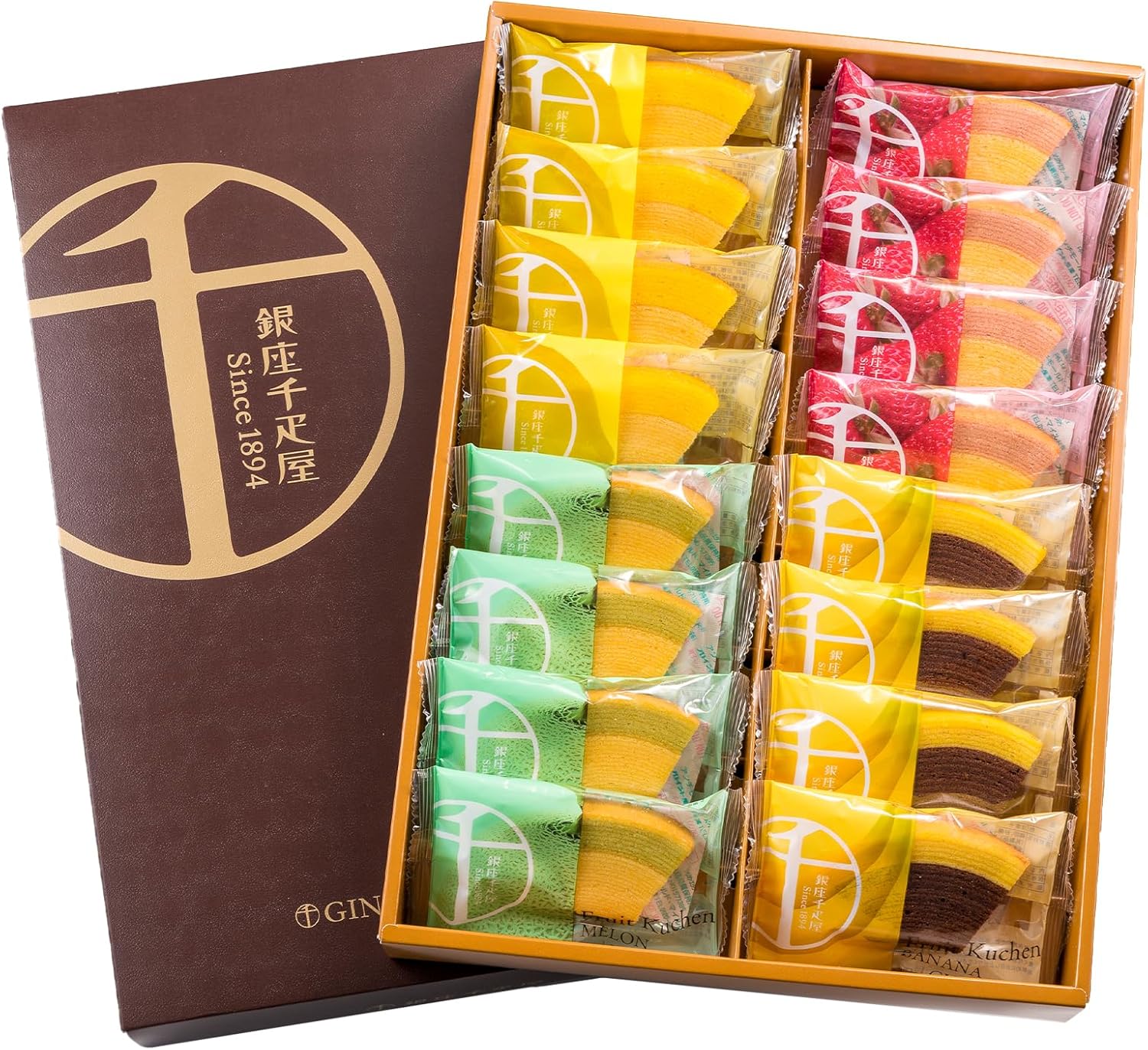 【わけあり】ギフト お菓子 焼き菓子 バウムクーヘン 詰合せ パティスリー銀座千疋屋 銀座フルーツクーヘンB(16個入) 4562247242835のサムネイル