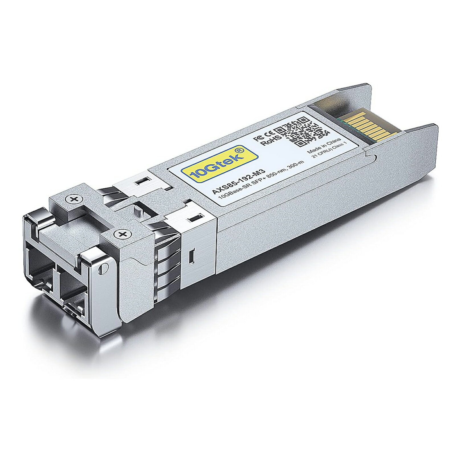 10Gtek 10GBase-SR SFP+モジュール, 10G 850nm MMF, 最大300m, 光トランシーバ