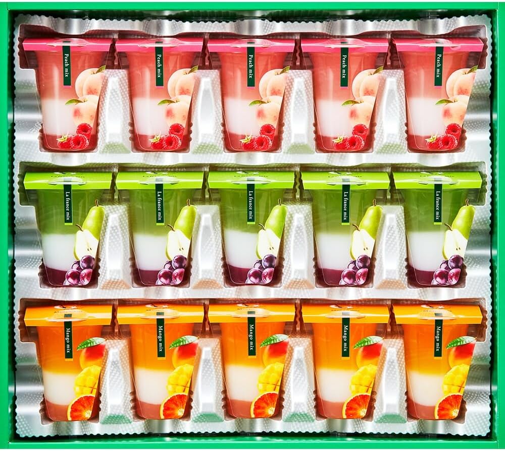 【わけあり】Hitotoe(ヒトトエ) 中島大祥堂 3層デザート ジュレパフェ15号 15個アソートのサムネイル