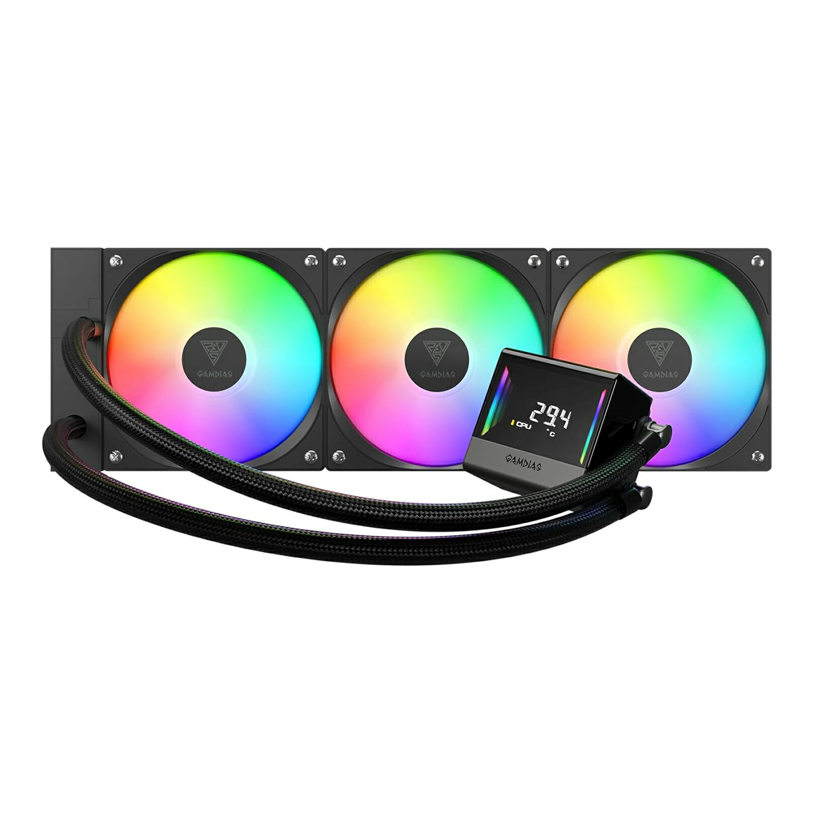 GAMDIAS CHIONE E4 360mm AIO ����CPU�����顼 ARGB �֥�å�