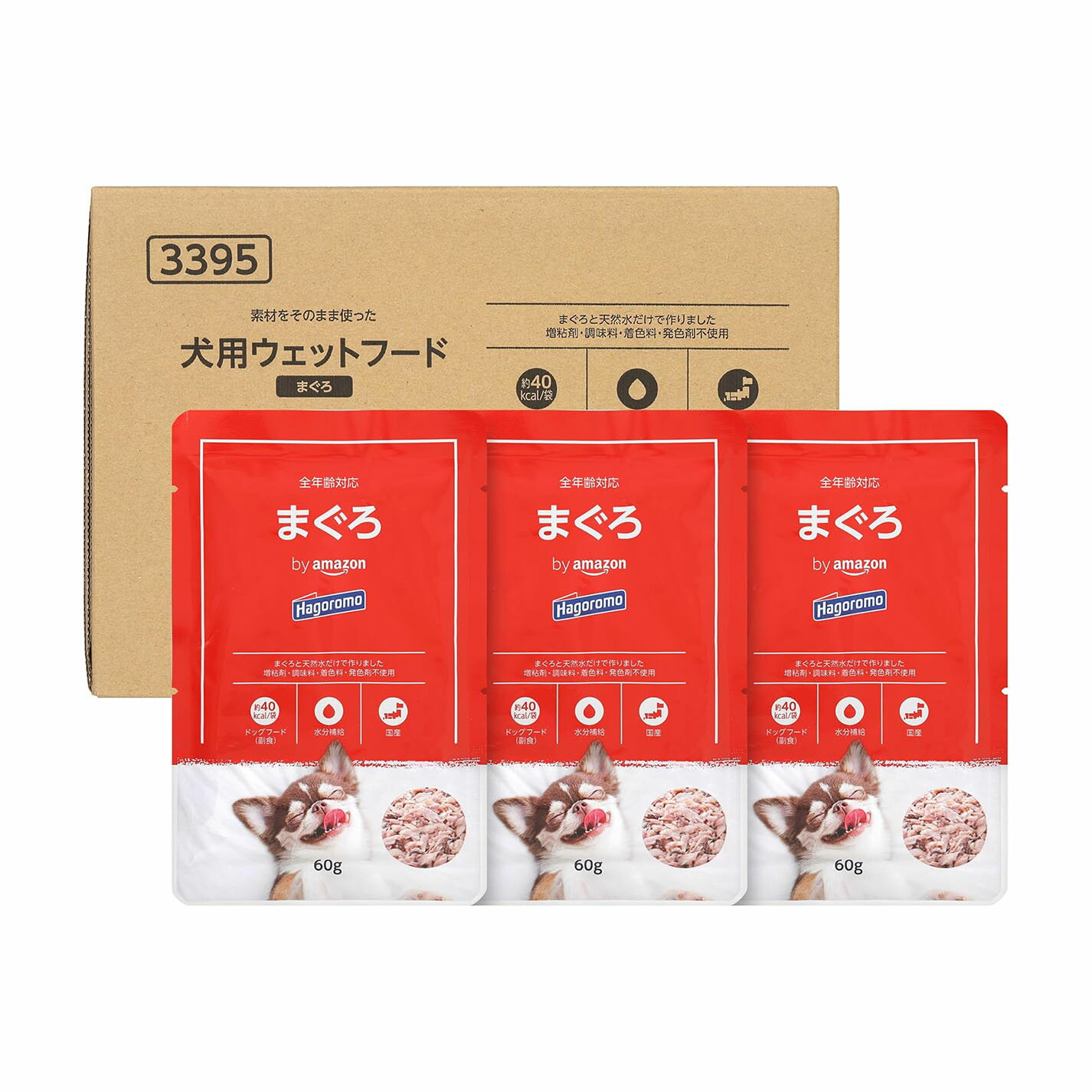 乐天商城 - 【賞味期限：2026.06】素材をそのまま使った犬用ウェットフード まぐろ 【国産】 60g×30袋 ケース販売