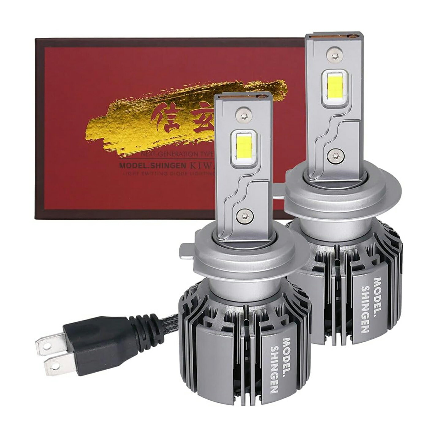 信玄 LED KIWAMI＋ キワミプラス ヘッドライト フォグランプ H7 H4実測値 54000cd LKWMP-H7