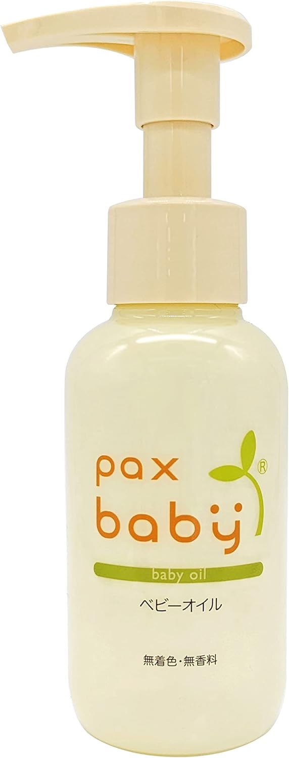 【訳あり】パックスベビー オイル ポンプタイプ 90ml 赤ちゃん用 無添加 無香料 保湿 新生児 天然由来100% オーガニック 太陽油脂 4904735058557