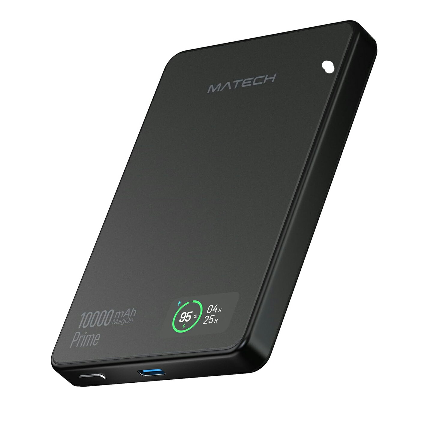【訳あり】MATECH Qi2 モバイルバッテリー マグセーフ 超薄型 小型 軽量(薄さ12.9mm, 10000mAh)