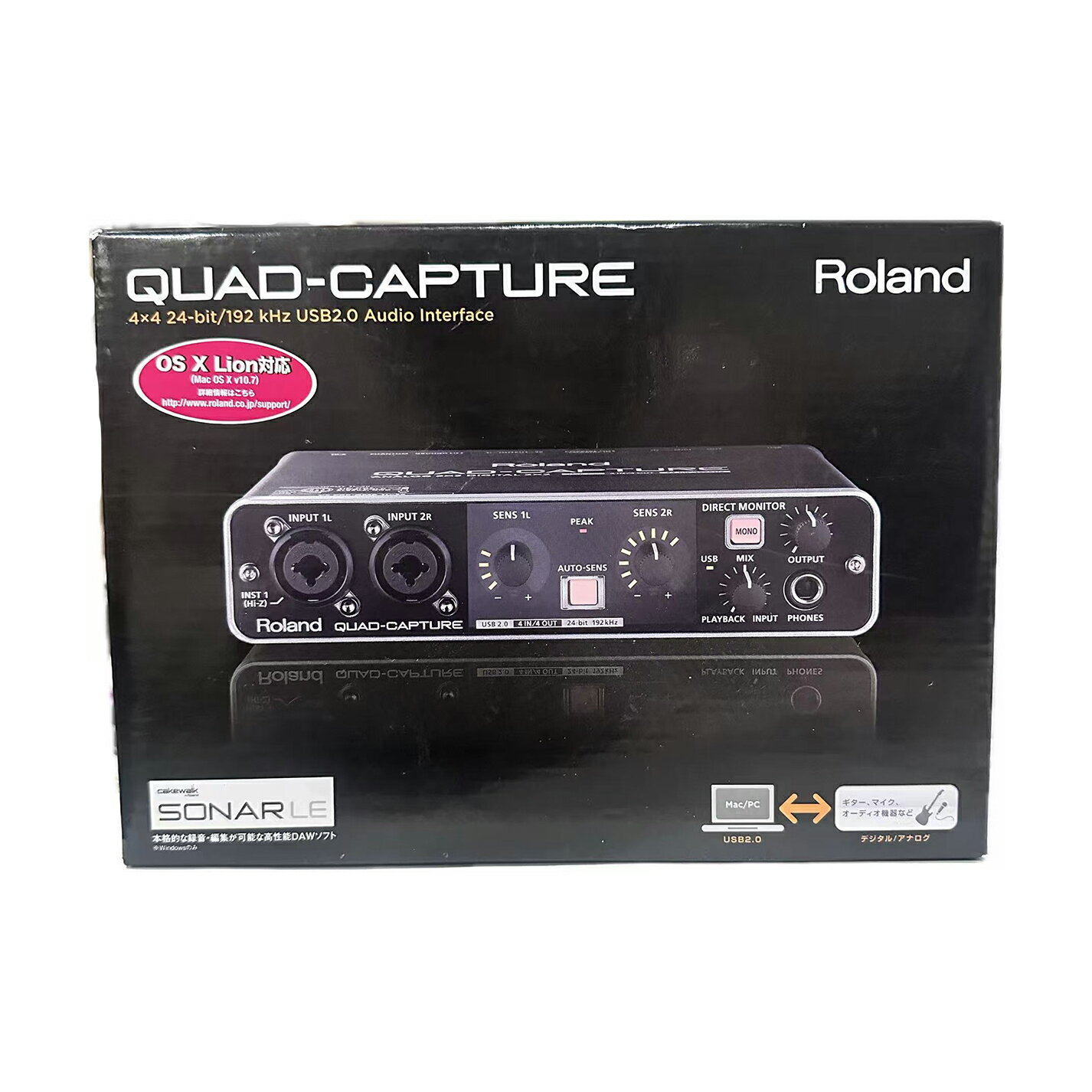 【訳あり】Roland ローランド オーディオインターフェイス QUAD-CAPTURE UA-55