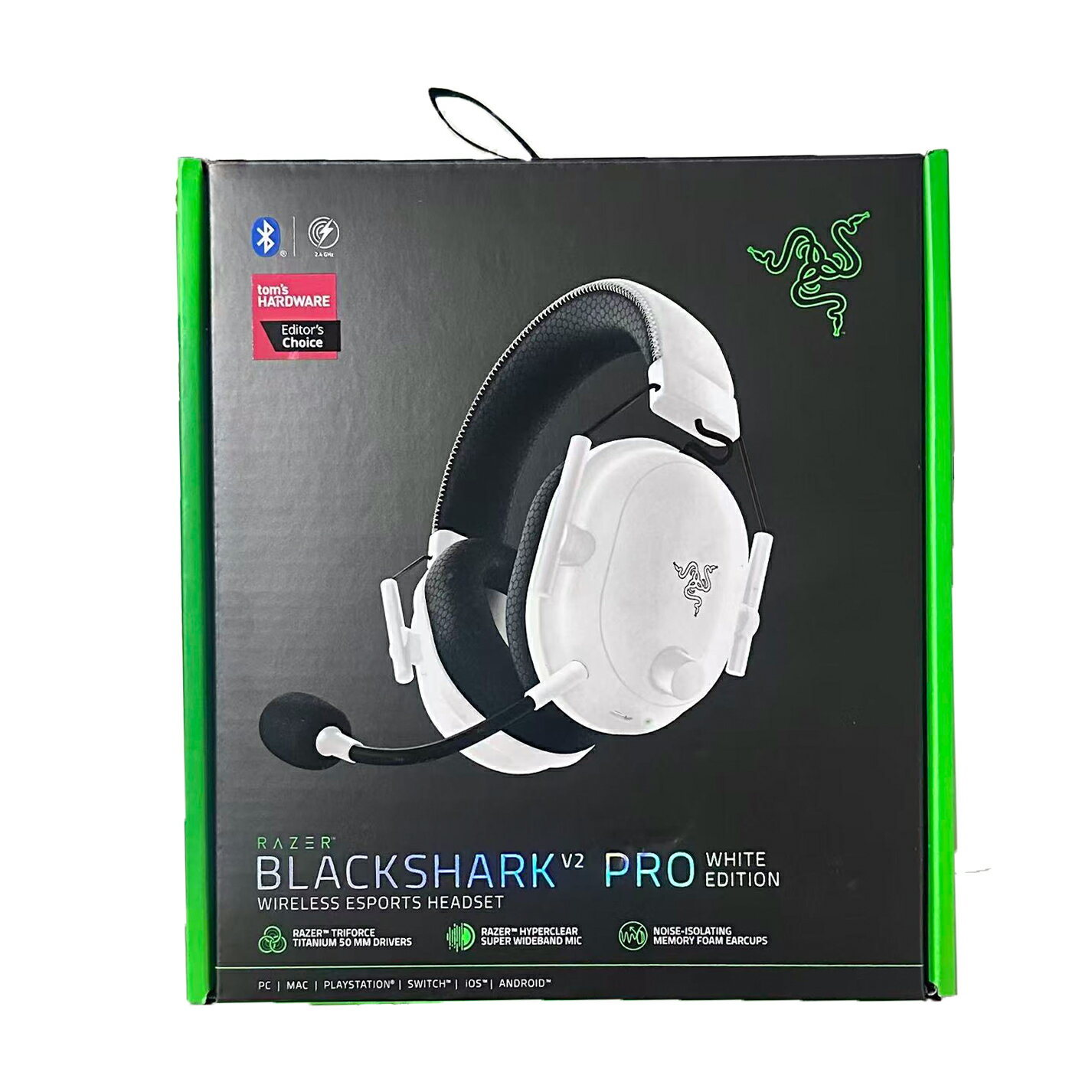 Razer(�쥤����) BlackShark V2 Pro White Edition �����ߥ󥰥إåɥ��å� �ۥ磻��