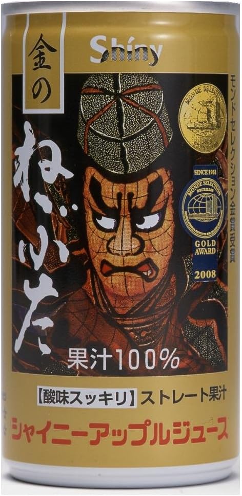 送料無料【わけあり】シャイニー 金のねぶたりんごジュース 195g×30本のサムネイル