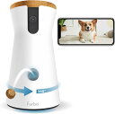 【わけあり】【新型】Furbo ドッグカメラ - 360°ビュー| ファーボ ペットカメラ 犬 猫 留守番 自動給餌器 飛び出すおやつ 見守り スマホ対応 iPhone & Android 対応 いぬ イヌ ねこ ネコ 双方向オーディオ, 暗視, HD解像度, 吠える声検知, モーションセンサー インドア