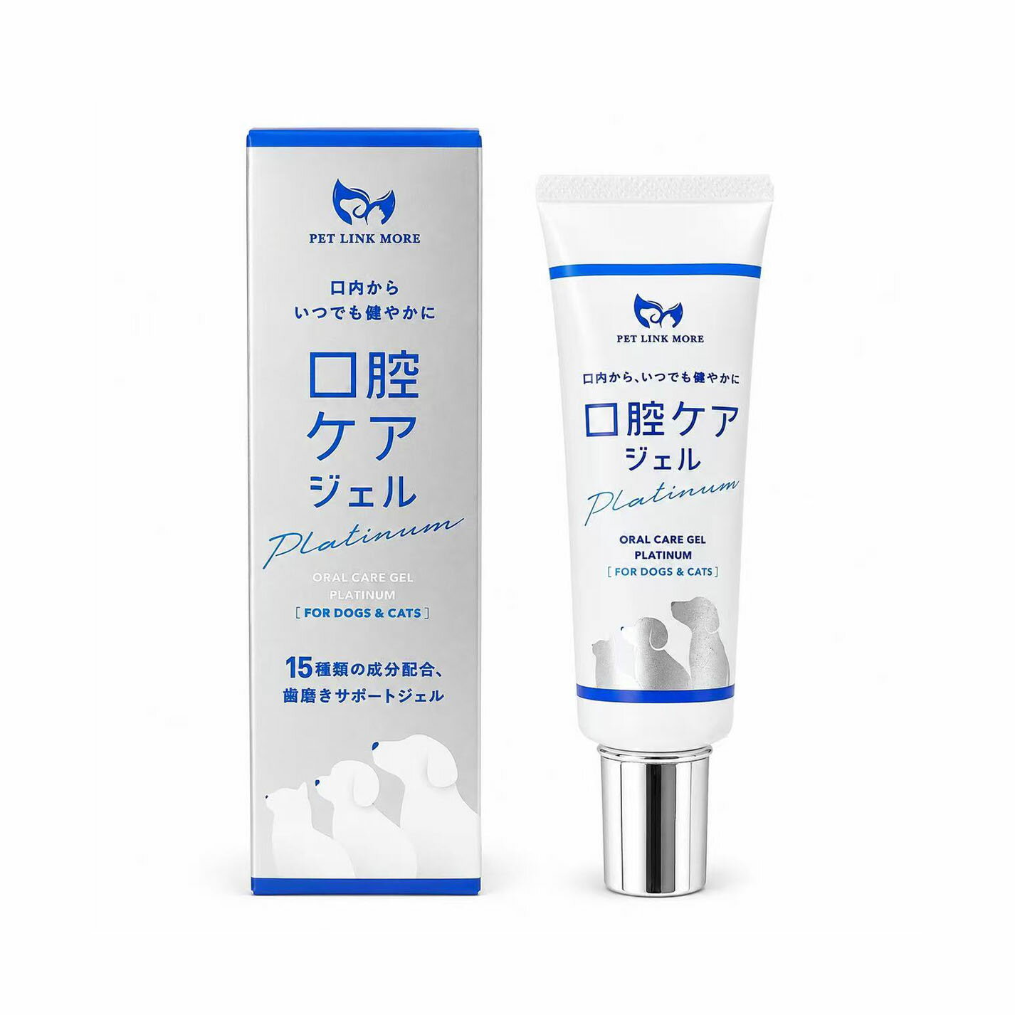 Rakuten - 【訳あり】PETLINKMORE 犬 猫 歯磨き粉 歯磨きジェル 口腔ケアデンタルケア 歯石 歯垢除去 口腔ケアジェル platinum 30g 4571683360348 B0F1S5RN8B