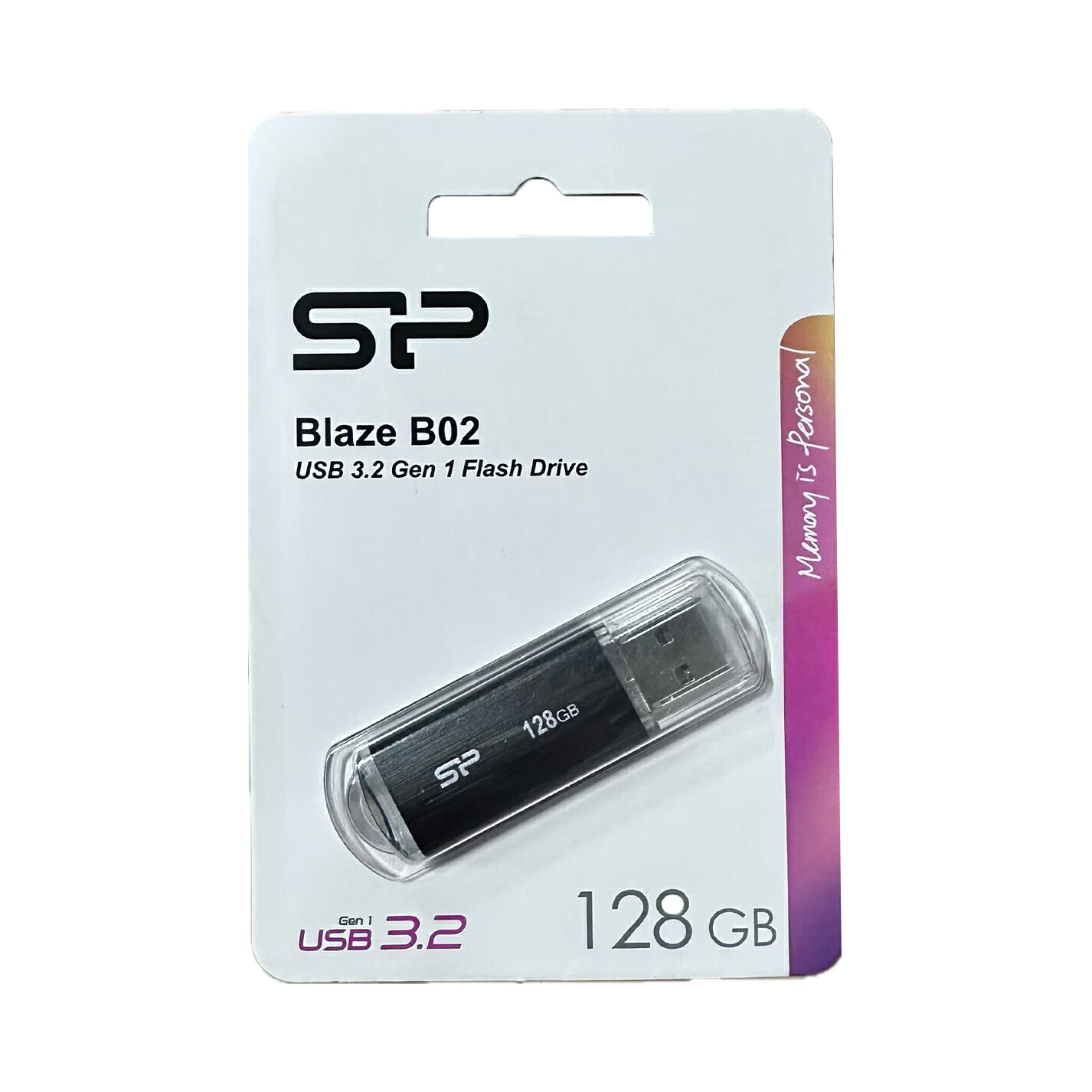 Rakuten - 【訳あり】SP Silicon Power シリコンパワー USBメモリ 128GB USB3.1 & USB3.0 ヘアライン仕上げ Blaze B02 SP128GBUF3B02V1K