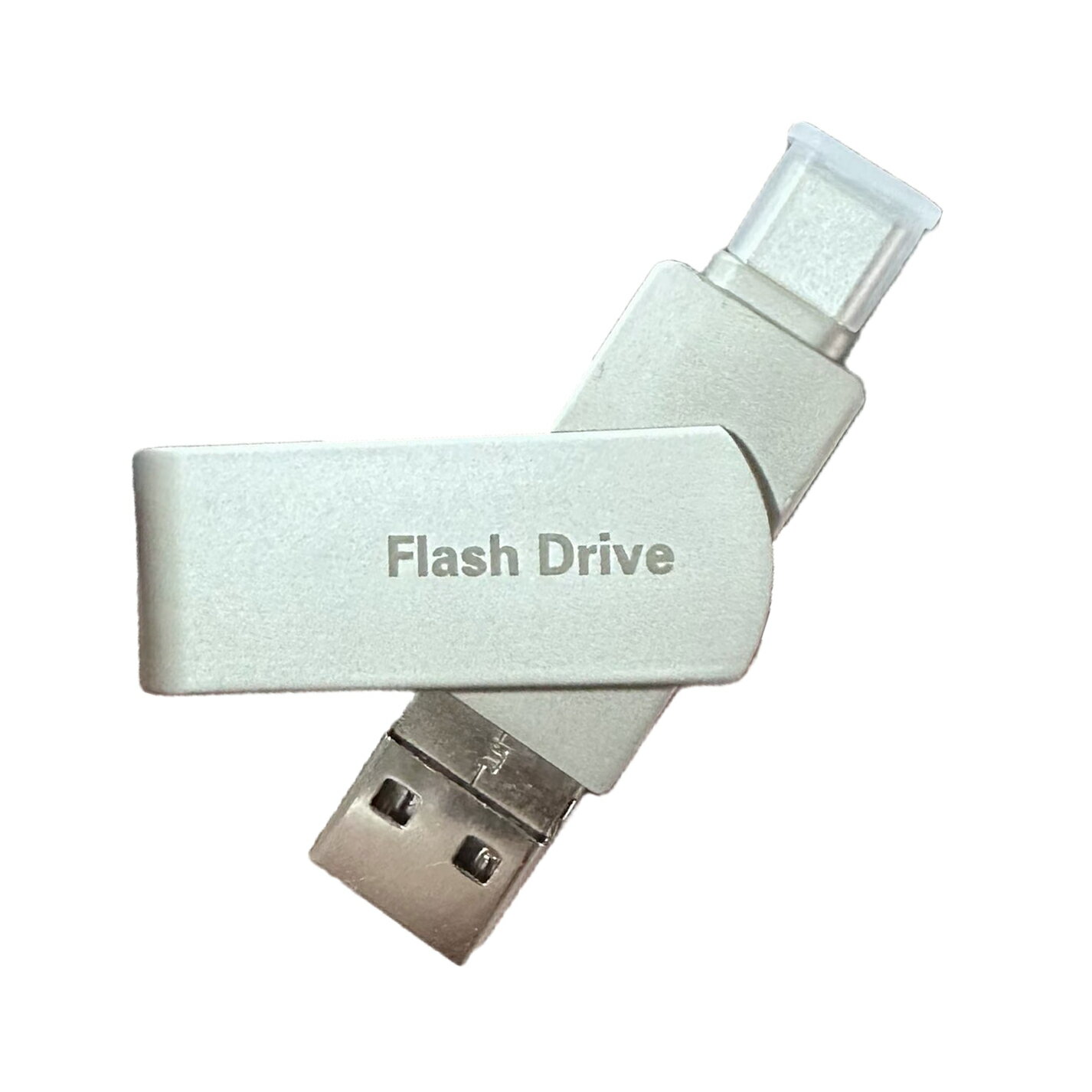 USBメモリ タイプc 512GB 【アプリ不要・アルバムから写真保存】高速 データバックアップ 大容量 Type-C/iOS/USB/Micro USB搭載 外付けストレージ 回転式 スマホ容量不足解消 Pad/PC/Macbook/Phone対応 シルバー