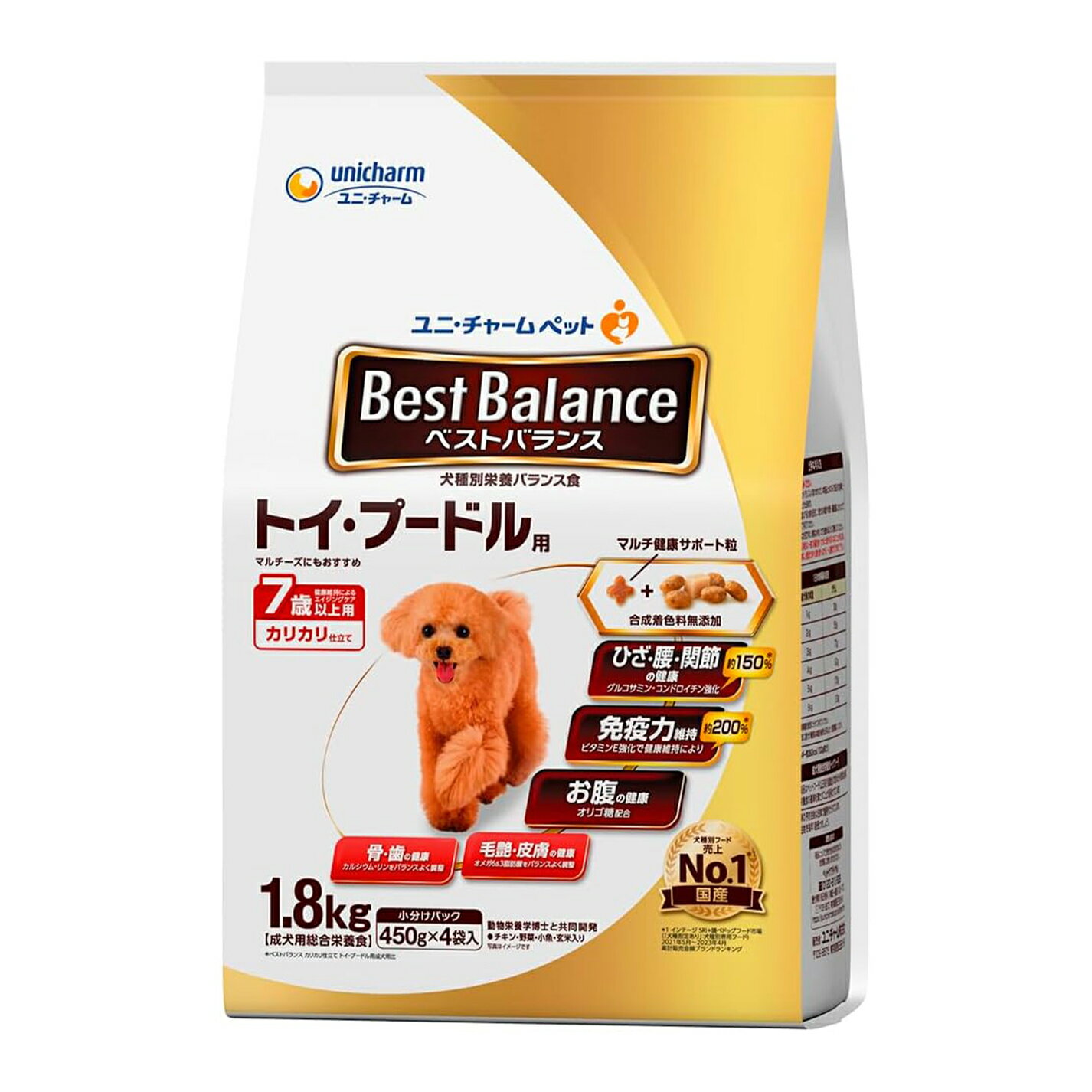 ベストバランス ドッグフード カリカリ仕立て トイ・プードル用 7歳以上用 1.8kg