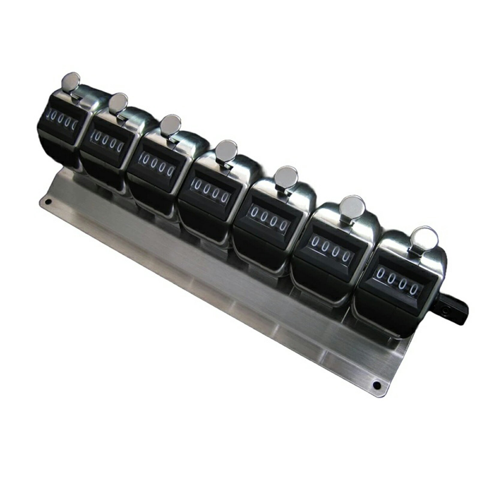 【訳あり】京北計器 数取器 カウンター さびにくいステンレス製 交通調査などに 7連式数取器 HM404-7