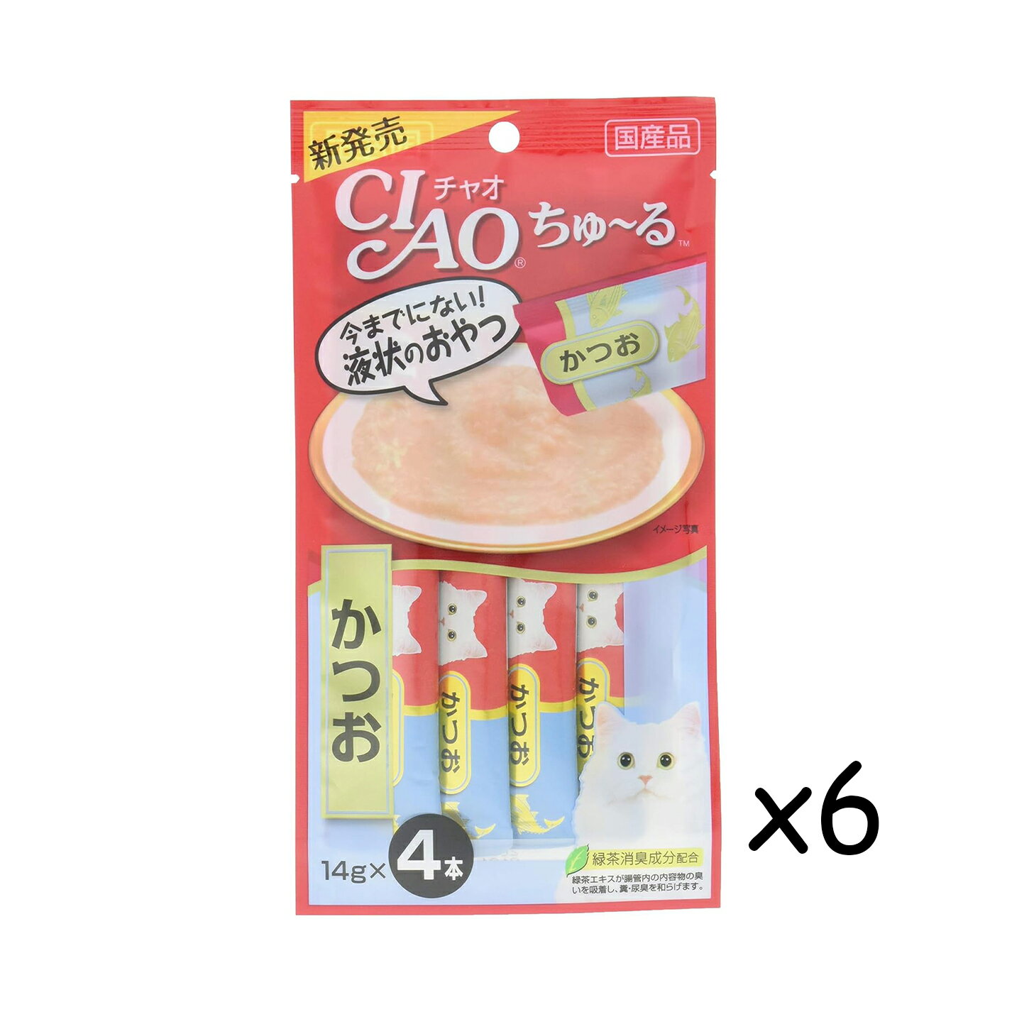 Rakuten - CIAO (チャオ) ちゅ~る かつお 4本 6個セット