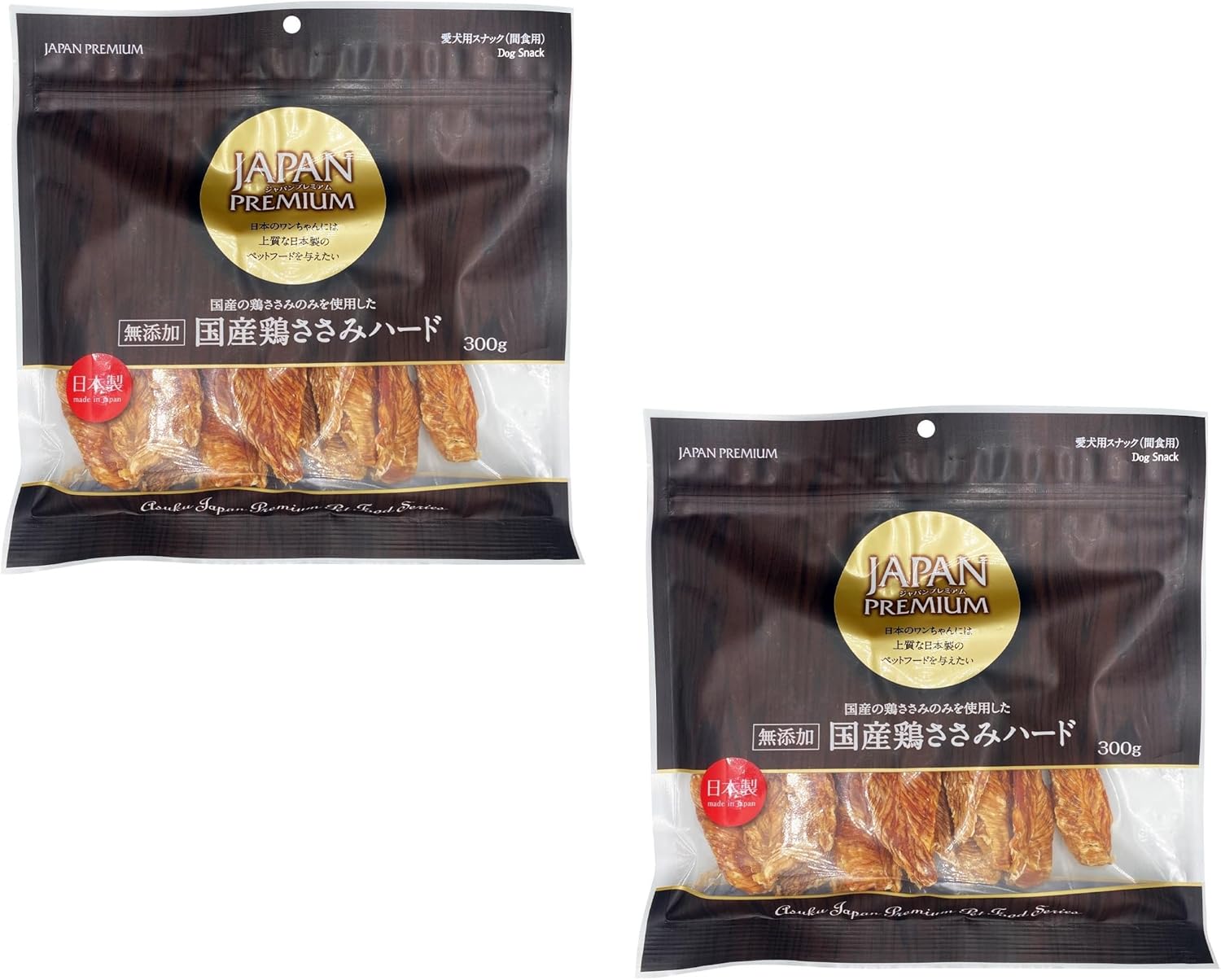 【訳あり】アスク (Asuku) 犬用おやつ 国産 鶏ささみハード 300g×2個