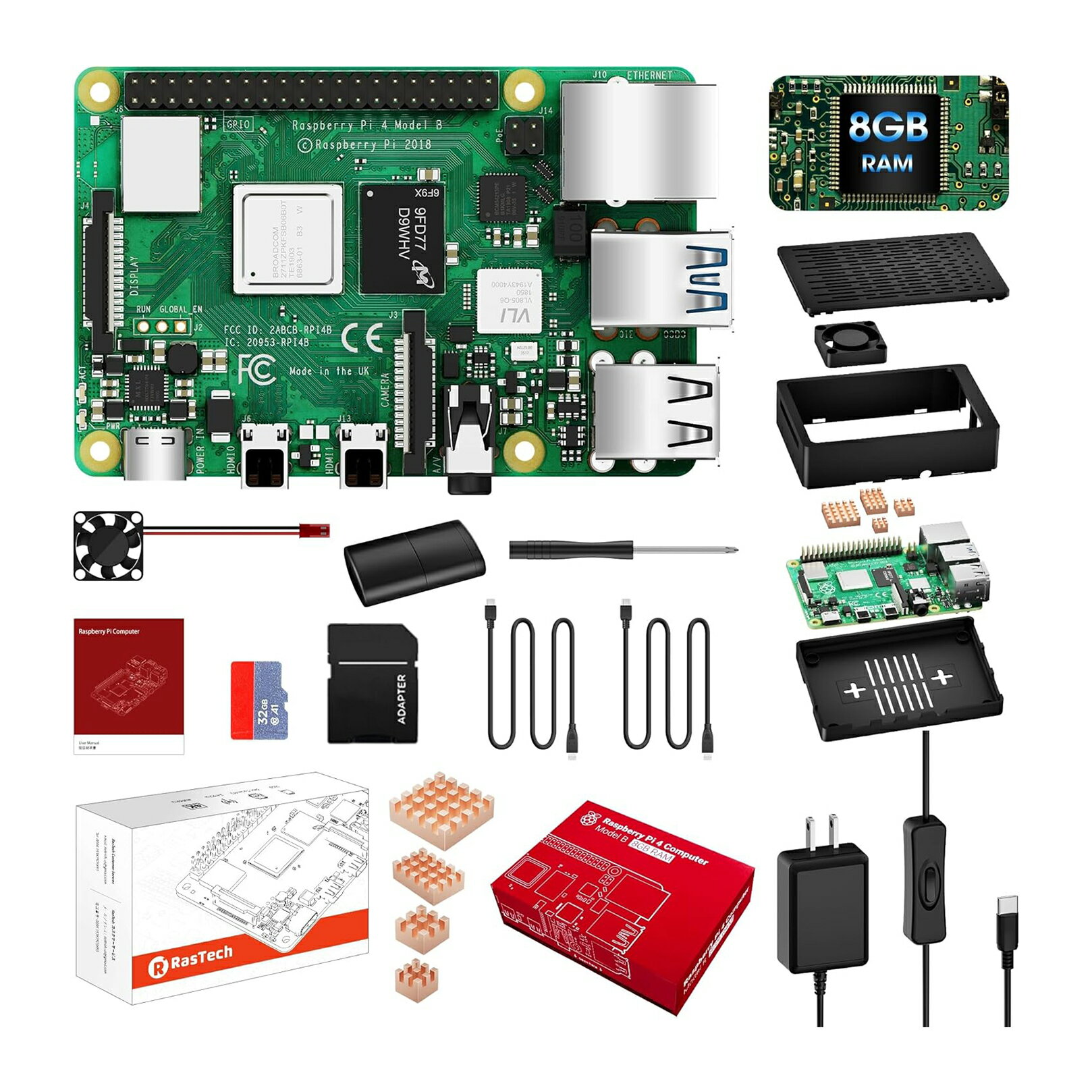 ���������RasTech Raspberry Pi 4 Model B(RAM 8GB)